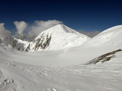 02B Dzerzhinsky Peak from the col at 6020m below camp 3 on the way to Lenin Peak camp 4 6430m